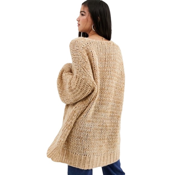 FREE PEOPLE Home Town Balloon Sleeve Cardigan M - Picture 7 of 16